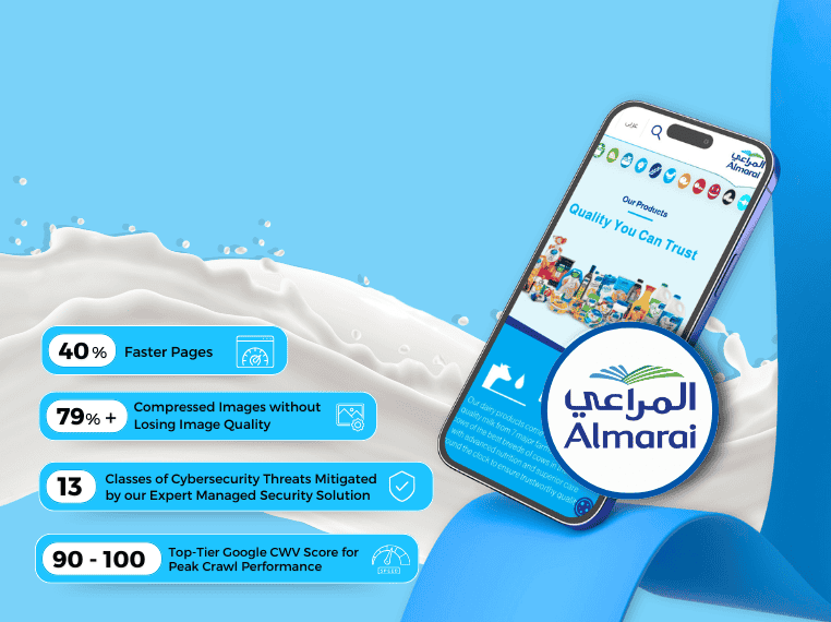 Almarai Achieves 40% Faster Pages & 90+ Google Core Web Vital Scores with N7